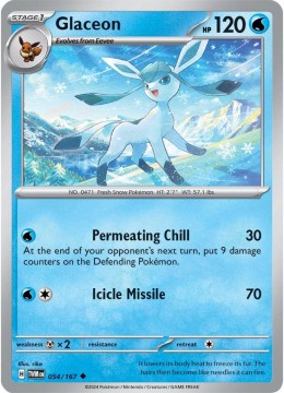 Glaceon #54 - Pokemon Twilight Masquerade