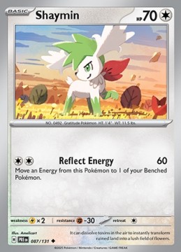 Shaymin #87 - Pokemon Prismatic Evolutions
