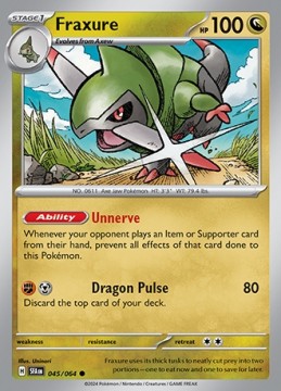 Fraxure #45 - Pokemon Shrouded Fable