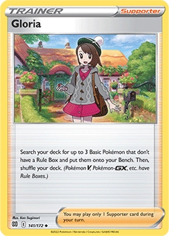 Gloria REVERSE HOLO #141 - Pokemon Brilliant Stars 