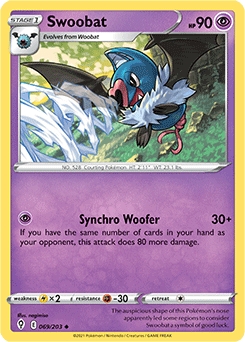 Swoobat #69 - Pokemon Evolving Skies