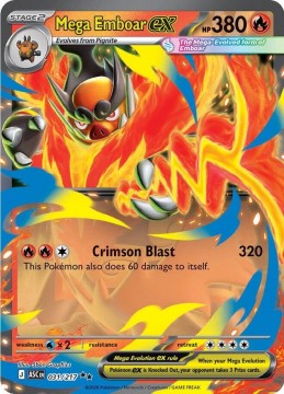 Mega Emboar EX #31 - Pokemon Ascended Heroes
