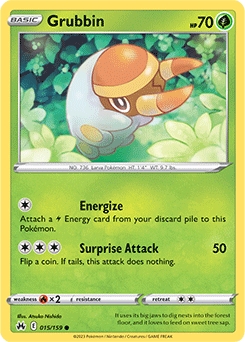 Grubbin #15 - Pokemon Crown Zenith 