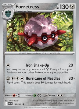 Forretress #140 - Pokemon Destined Rivals