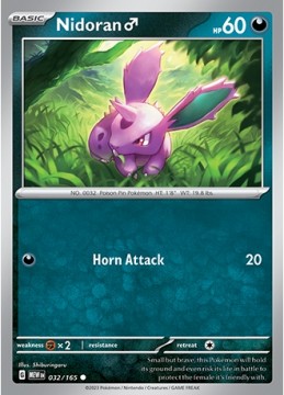 Nidoran #32 - Pokemon Scarlet & Violet 151