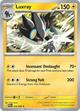 Luxray HOLO #28 - Pokemon Perfect Order 
