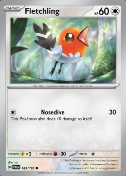 Fletchling #163 - Pokemon Paldea Evolved