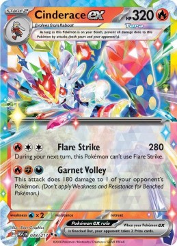 Cinderace EX #38 - Pokemon Ascended Heroes