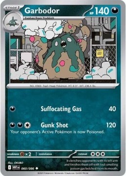 Garbodor REVERSE HOLO #60 - Pokemon White Flare 