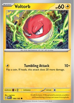 Voltorb REVERSE HOLO #100 - Pokemon Scarlet & Violet 151