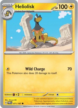 Heliolisk #71 - Pokemon Twilight Masquerade