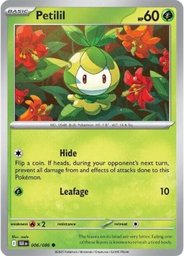Petilil POKEBALL HOLO #6 - Pokemon Black Bolt