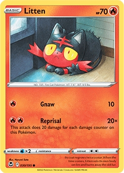 Litten #30 - Pokemon Silver Tempest 