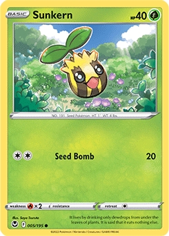Sunkern #5 - Pokemon Silver Tempest 