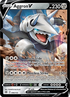 Aggron V #96 - Pokemon Brilliant Stars