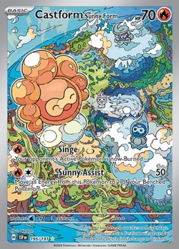 Castform Sunny Form #195 - Pokemon Surging Sparks 