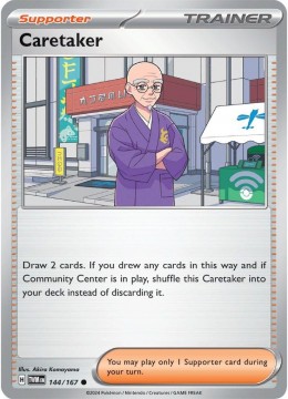 Caretaker REVERSE HOLO #144 - Pokemon Twilight Masquerade