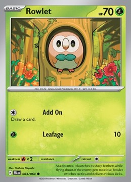 Rowlet #3 - Pokemon Shrouded Fable 