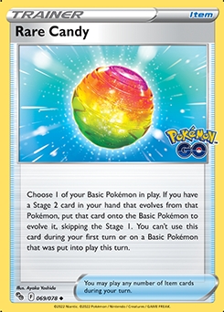 Rare Candy REVERSE HOLO #69 - Pokemon Go