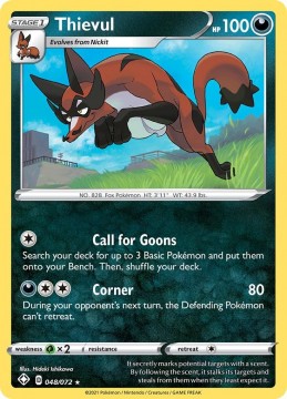 Thievul HOLO #48 - Pokemon Shining Fates