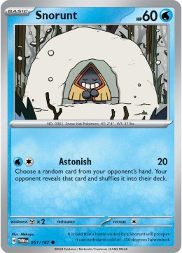 Snorunt #51 - Pokemon Twilight Masquerade