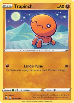 Trapinch REVERSE HOLO #40 - Pokemon Shining Fates