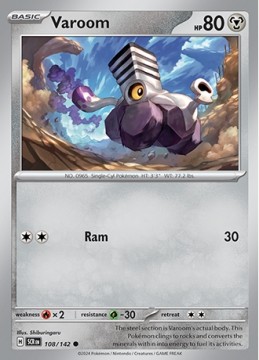 Varoom REVERSE HOLO #108 - Pokemon Stellar Crown