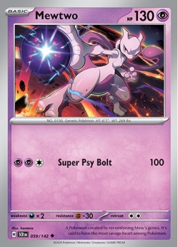 Mewtwo #59 - Pokemon Stellar Crown