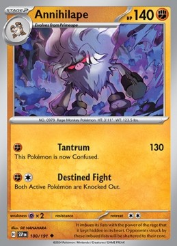 Annihilape REVERSE HOLO #100 - Pokemon Surging Sparks