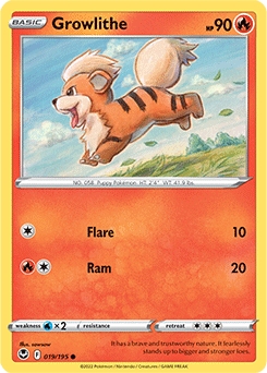 Growlithe #19 - Pokemon Silver Tempest