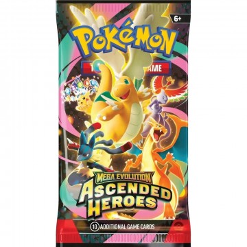 Pokemon - Ascended heroes Booster Pack  ( 10 pr person, kun Live )