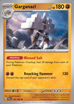 Garganacl HOLO #123 - Pokemon Paldea Evolved