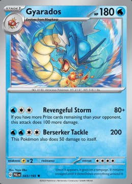 Gyarados HOLO #43 - Pokemon Paldea Evolved