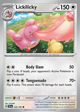 Lickilicky #125 - Pokemon Temporal Forces