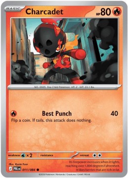 Charcadet REVERSE HOLO #11 - Pokemon Pitch Black