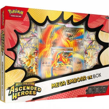 Pokemon - Ascended Heroes Mega Emboar Ex Box ( 1pr pers ) Kun Live
