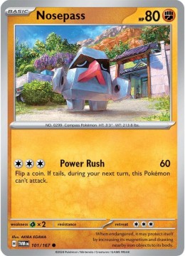 Nosepass REVERSE HOLO #101 - Pokemon Twilight Masquerade
