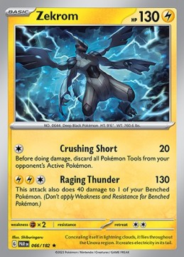 Zekrom REVERSE HOLO #66 Pokemon Paradox Rift