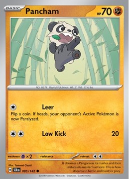 Pancham #85 - Pokemon Stellar Crown