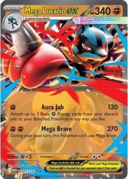Mega Lucario EX #77 - Pokemon Mega Evolution