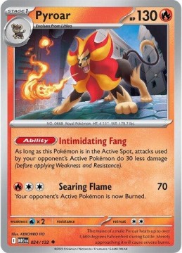 Pyroar REVERSE HOLO #24 - Pokemon Mega Evolution