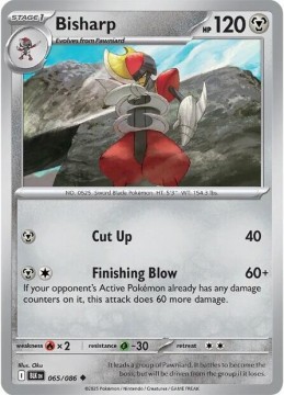 Bisharp #65 - Pokemon Black Bolt
