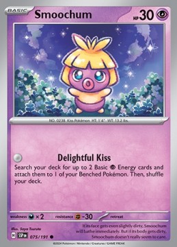 Smoochum REVERSE HOLO #75 - Pokemon Surging Sparks