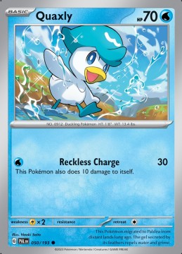 Quaxly #50 - Pokemon Paldea Evolved