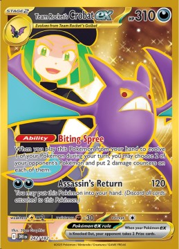 Team Rocket's Crobat ex #242 - Pokemon Destined Rivals