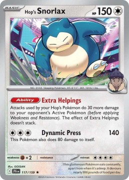 Hop's Snorlax HOLO #117 - Pokemon Journey Together