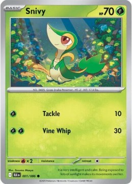Snivy REVERSE HOLO #1 - Pokemon Black Bolt 