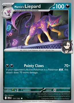 Marnie's Liepard #131 - Pokemon Destined Rivals