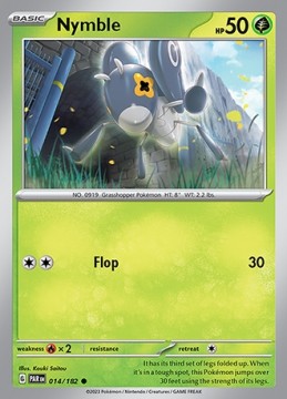 Nymble REVERSE HOLO #14 - Pokemon Paradox Rift