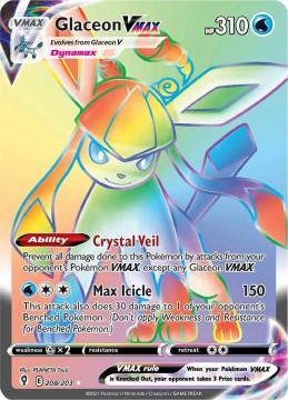 Glaceon VMAX #208 - Pokemon Evolving Skies